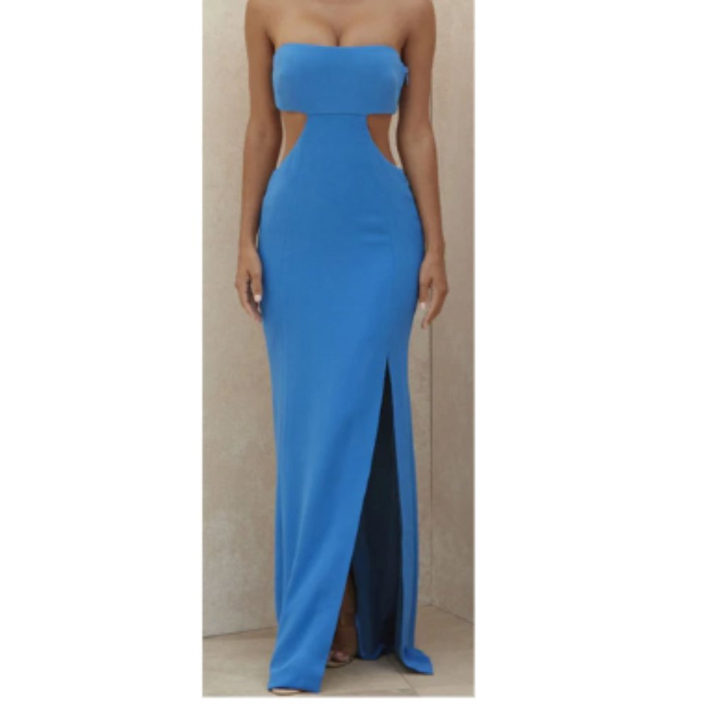 Rosedress Strapless Blue Dress Size Medium